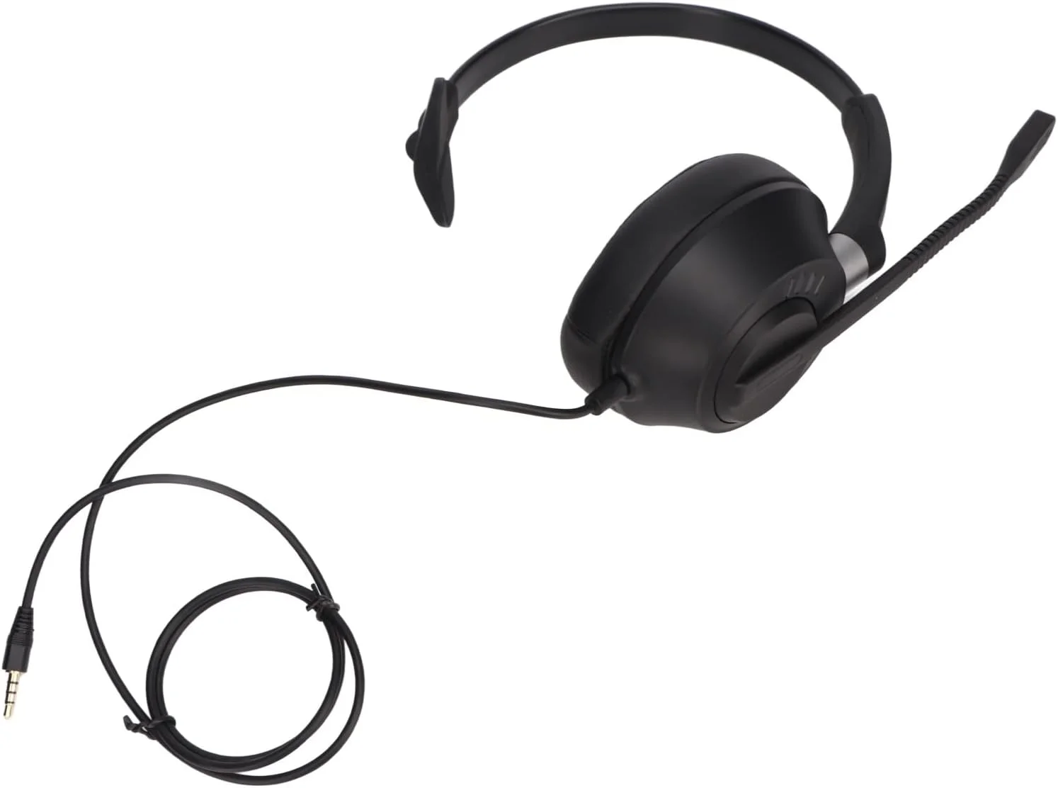 هدست حرفه ای تک گوش، اتصال آسان و سریع، تنظیم صدا با پورت 3.5 میلی متری برای منزل، تماس های کنفرانسی و مراکز تماس