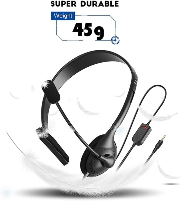 هدست تلفن حرفه ای با صدای عالی برای تماس ها، اتصال USB هدست تلفن حرفه ای با صدای عالی برای تماس ها، اتصال USB