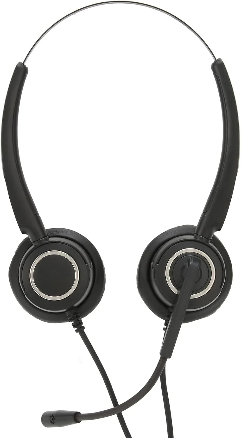 هدست خدمات مشتری حرفه ای با میکروفون چرخشی و حذف نویز، اتصال USB سیمی، کیفیت صدای فوق العاده HD مناسب مراکز تماس و کسب و کار، ساخته شده از مواد ABS هدست خدمات مشتری حرفه ای با میکروفون چرخشی و حذف نویز، اتصال USB سیمی، کیفیت صدای فوق العاده HD مناسب مراکز تماس و کسب و کار، ساخته شده از مواد ABS