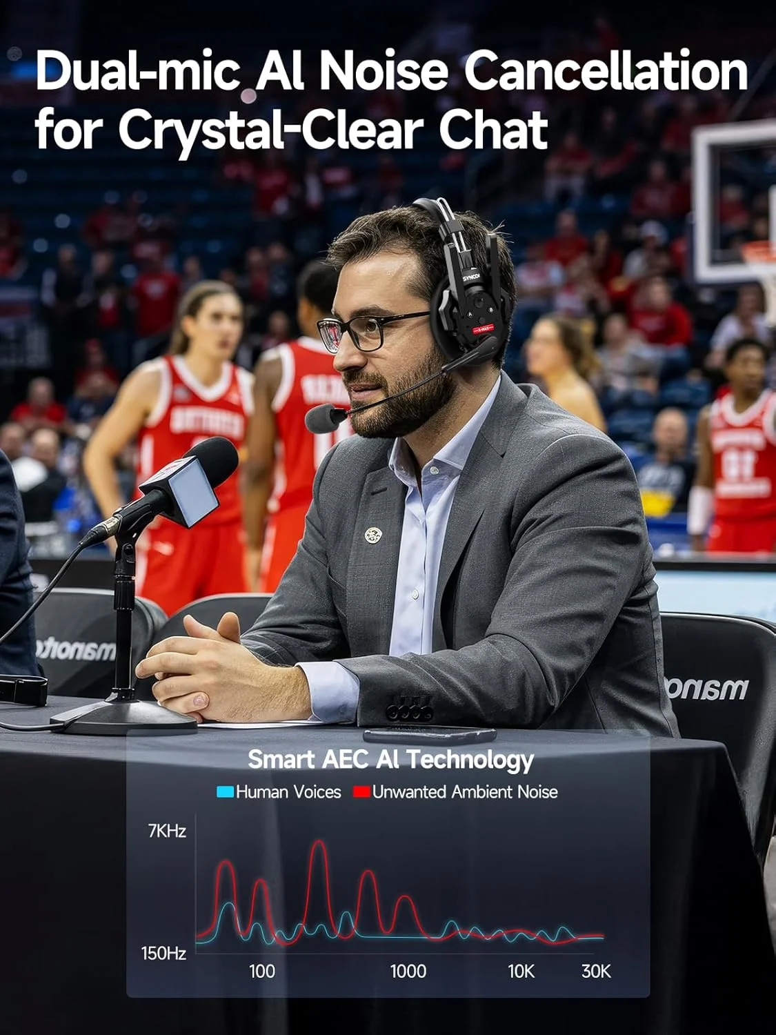 سیستم هدست اینترکام بی سیم SYNCO XTALK XMAX5، هدست های ارتباطی دو گوشی 500 متر با قابلیت کاهش نویز برای تولیدات تلویزیونی زنده و رویدادهای 5 نفره سیستم هدست اینترکام بی سیم SYNCO XTALK XMAX5، هدست های ارتباطی دو گوشی 500 متر با قابلیت کاهش نویز برای تولیدات تلویزیونی زنده و رویدادهای 5 نفره