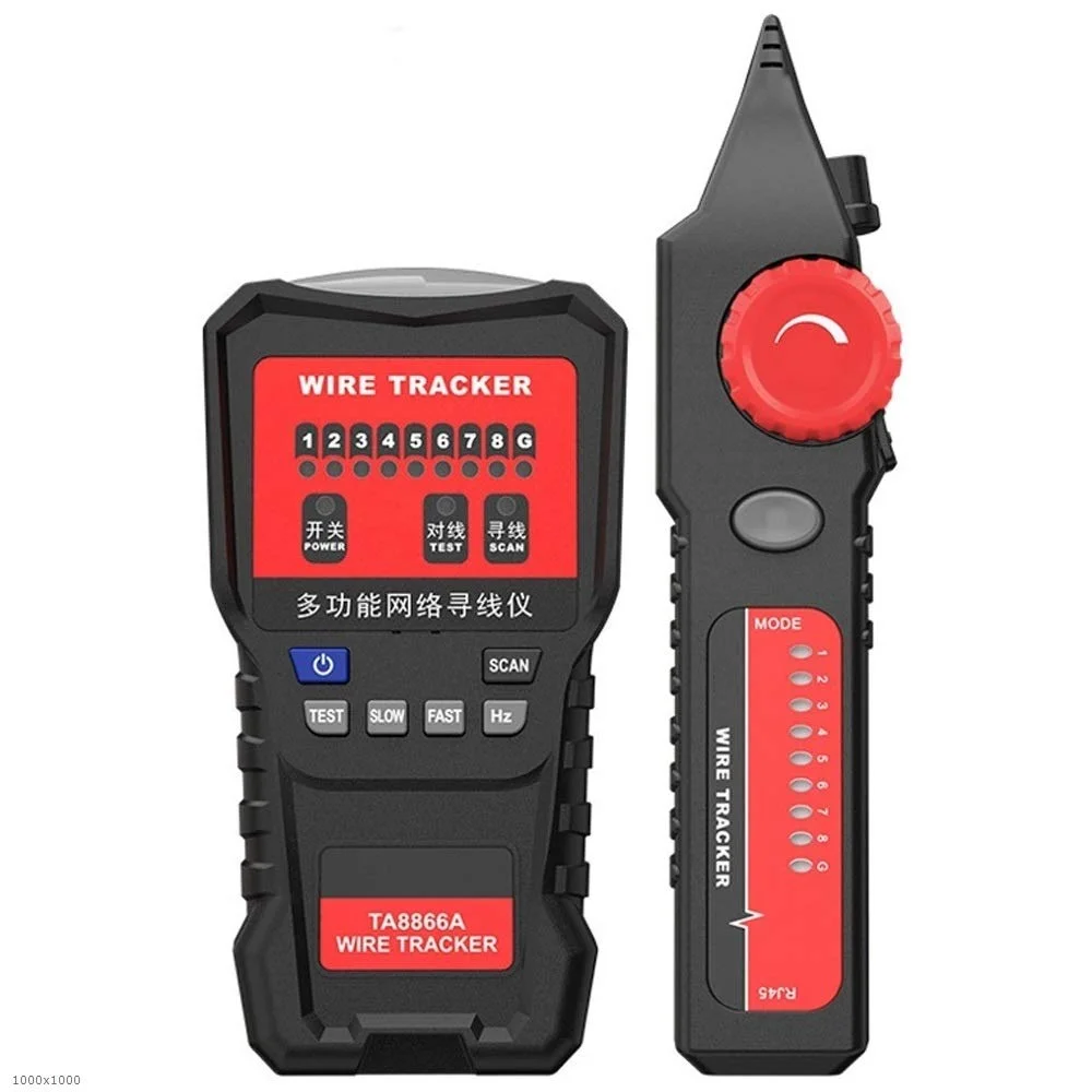 ردیاب سیم تلفن TA8866A RJ11 RJ45 8P 6P، ردیاب کابل شبکه