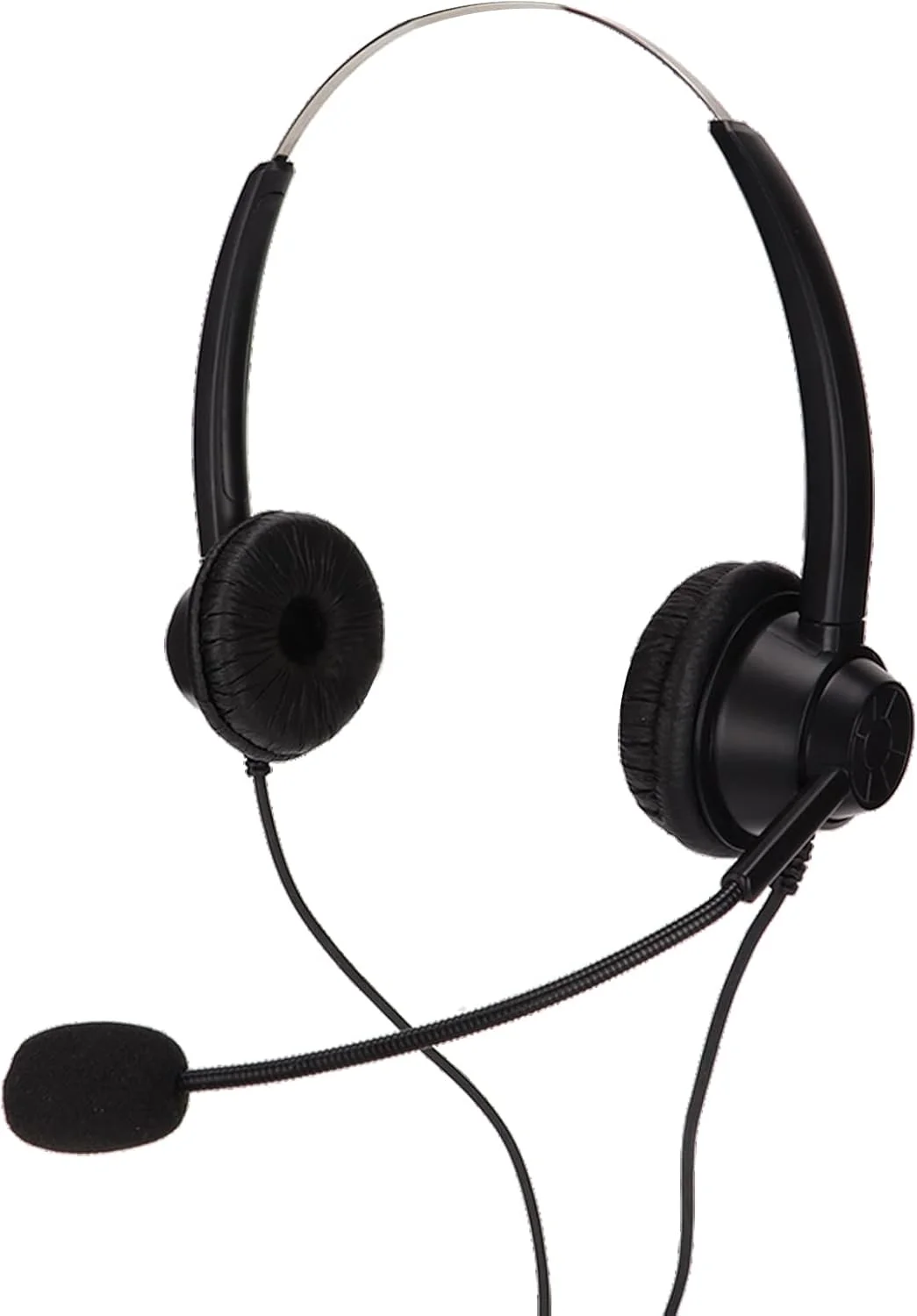 هدست تلفن، هدست دو گوشی حذف نویز H360D-RJ هدست تلفن دو گوشی با قابلیت حذف نویز دو طرفه برای مراکز تماس و دوره های آنلاین، مشکی