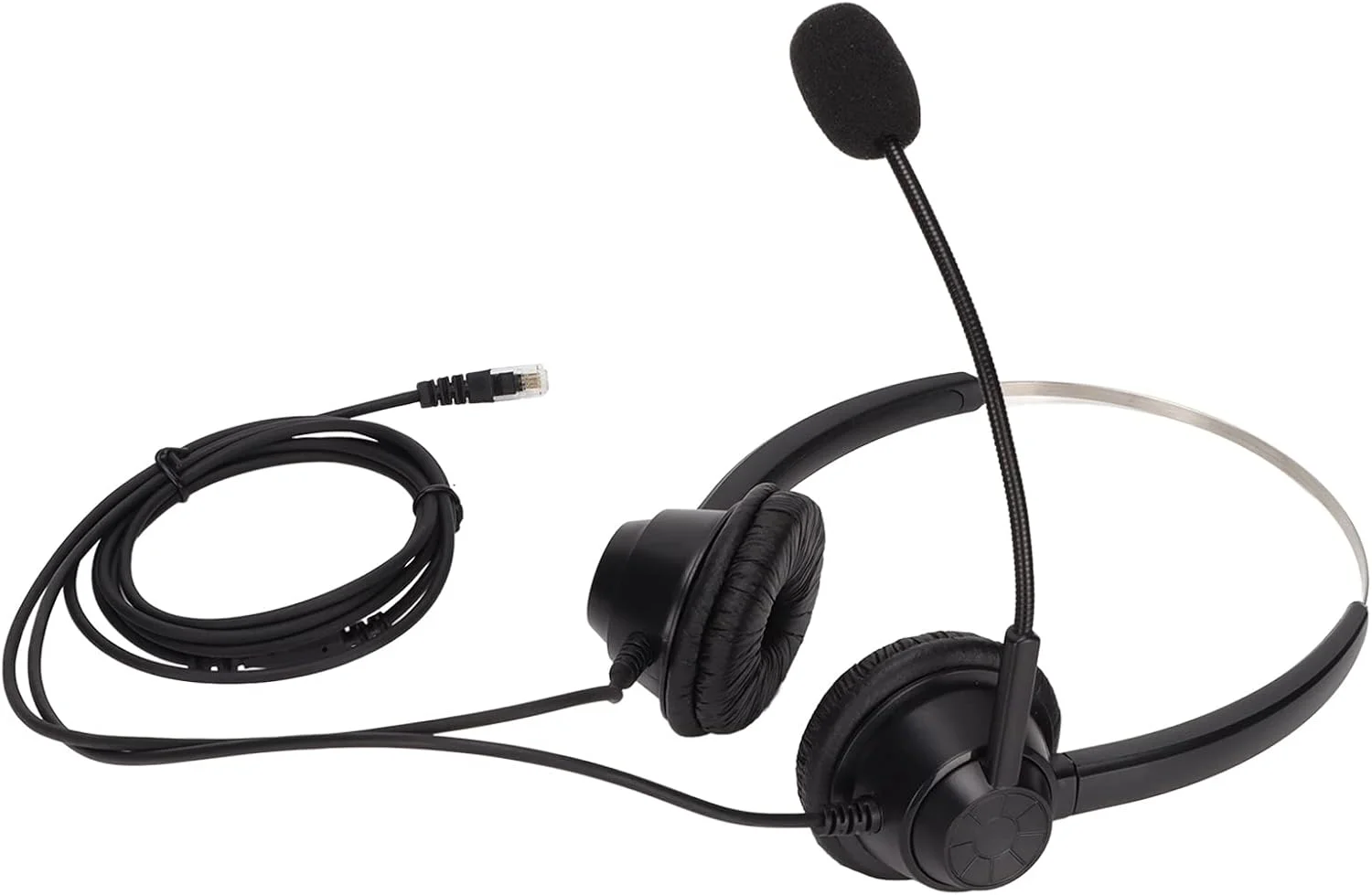 هدست تلفن، هدست دو گوشی حذف نویز H360D-RJ هدست تلفن دو گوشی با قابلیت حذف نویز دو طرفه برای مراکز تماس و دوره های آنلاین، مشکی هدست تلفن، هدست دو گوشی حذف نویز H360D-RJ هدست تلفن دو گوشی با قابلیت حذف نویز دو طرفه برای مراکز تماس و دوره های آنلاین، مشکی