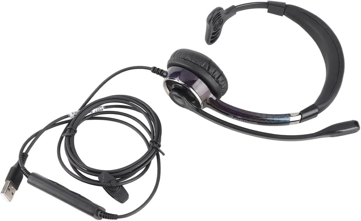 هدست تلفن، هدست مرکز تماس تک گوش نرم با قابلیت حذف نویز، چرم پروتئینی حرفه ای برای کنفرانس بیمه (رابط USB) هدست تلفن، هدست مرکز تماس تک گوش نرم با قابلیت حذف نویز، چرم پروتئینی حرفه ای برای کنفرانس بیمه (رابط USB)