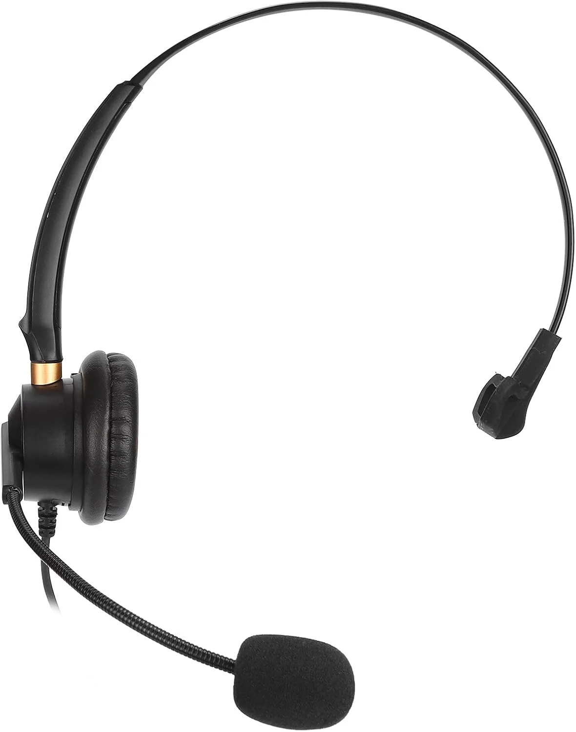 هدست تلفن 2.5 میلی‌متری با میکروفون حذف نویز برای تلفن ثابت یا تلفن بی‌سیم دکت با جک هدفون 2.5 میلی‌متری، هدست تک گوش