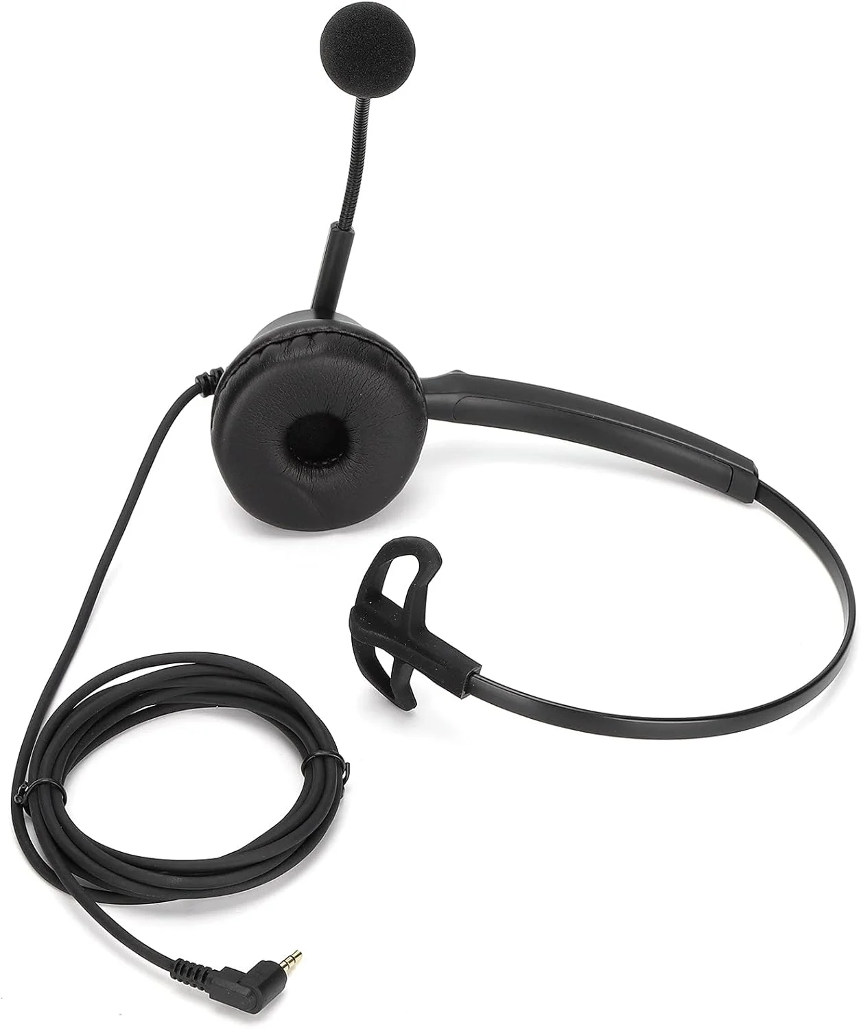 هدست تلفن 2.5 میلیمتری با میکروفون حذف نویز برای تلفن ثابت یا تلفن بیسیم دکت با جک هدفون 2.5 میلیمتری، هدست تک گوش هدست تلفن 2.5 میلیمتری با میکروفون حذف نویز برای تلفن ثابت یا تلفن بیسیم دکت با جک هدفون 2.5 میلیمتری، هدست تک گوش