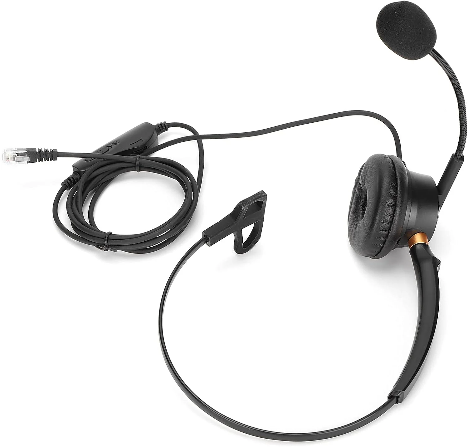 هدفون تلفن با میکروفون و کنترل صدا، هدست چرخشی برای کار