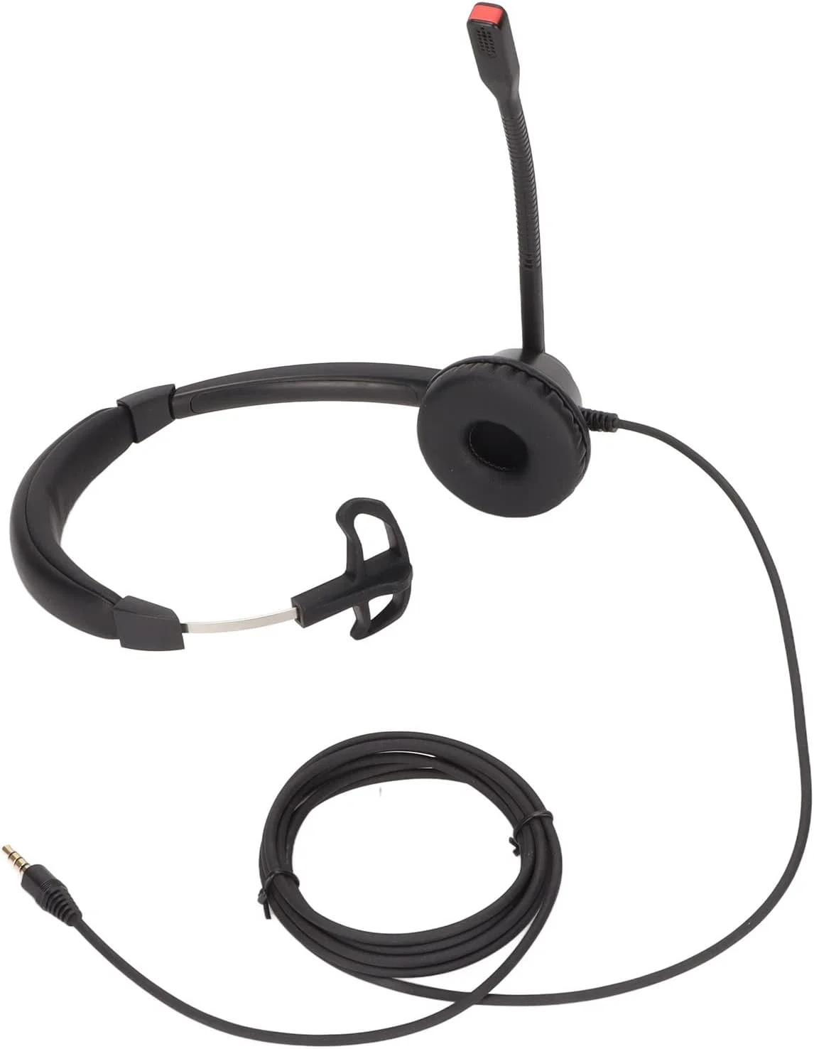 هدفون تلفن 3.5 میلی‌متری، هدست تلفن یک طرفه با میکروفون حذف نویز برای خدمات مشتری، تلفن همراه، کامپیوتر، لپ‌تاپ، مرکز تماس