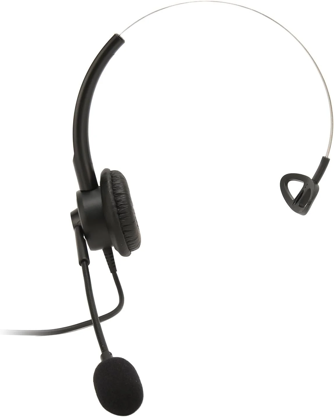 هدست تلفن، هدست خدمات مشتری VT200 تک گوش، هدست تلفن سیمی با قابلیت حذف نویز با کنترل صدا و میکروفون انعطاف پذیر، راحتی در تمام طول روز