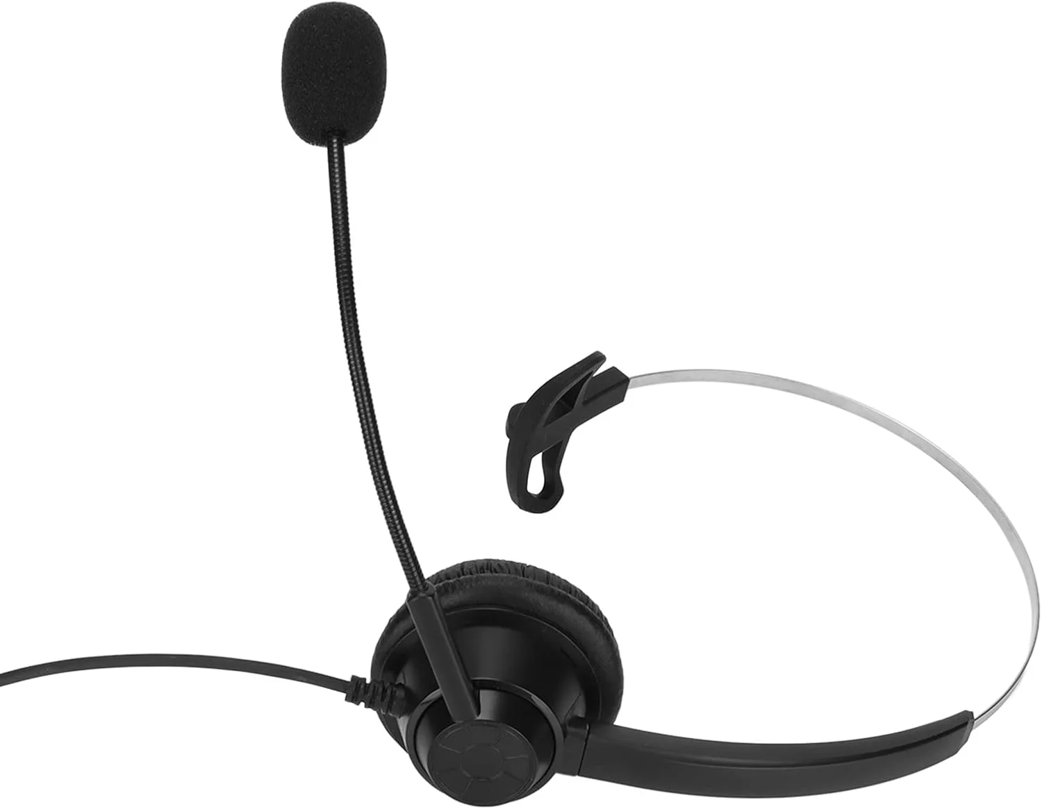 هدست تلفن، هدست حرفه ای مرکز تماس با میکروفون حذف نویز تک گوش، هدست خدمات مشتری با جک هدفون RJ9 برای خانه، دفاتر، مراکز تماس