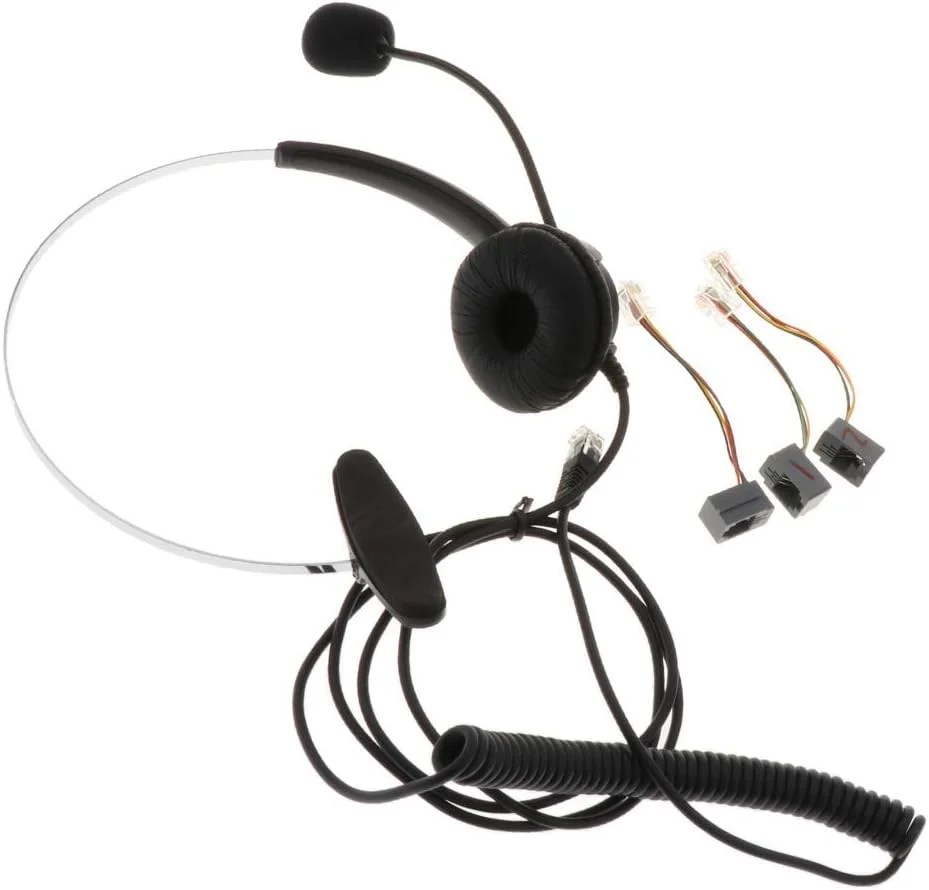 هدست تلفن هندزفری اداری مرکز تماس با میکروفون تک گوش و اتصال RJ9 هدست تلفن هندزفری اداری مرکز تماس با میکروفون تک گوش و اتصال RJ9