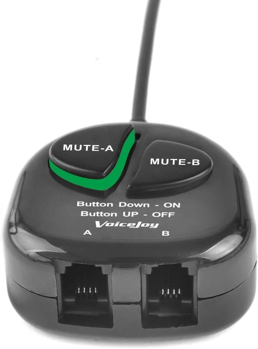 آداپتور آموزشی تلفن VoiceJoy مدل Y Splitter با 2 دکمه قطع صدا برای هدست تلفن های Nortel Meridican، Norstar، Avaya، Ashtra، Mitel، Polycom، Ge و سایر تلفن های IP آداپتور آموزشی تلفن VoiceJoy مدل Y Splitter با 2 دکمه قطع صدا برای هدست تلفن های Nortel Meridican، Norstar، Avaya، Ashtra، Mitel، Polycom، Ge و سایر تلفن های IP