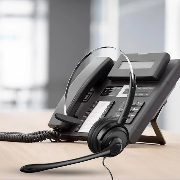 هدست تلفن، جک 2.5 میلی متری، میکروفون حذف نویز، کنترل صدا، برای تلفن های ثابت و DECT، مشکی (380-2.5 میلی متر) هدست تلفن، جک 2.5 میلی متری، میکروفون حذف نویز، کنترل صدا، برای تلفن های ثابت و DECT، مشکی (380-2.5 میلی متر)