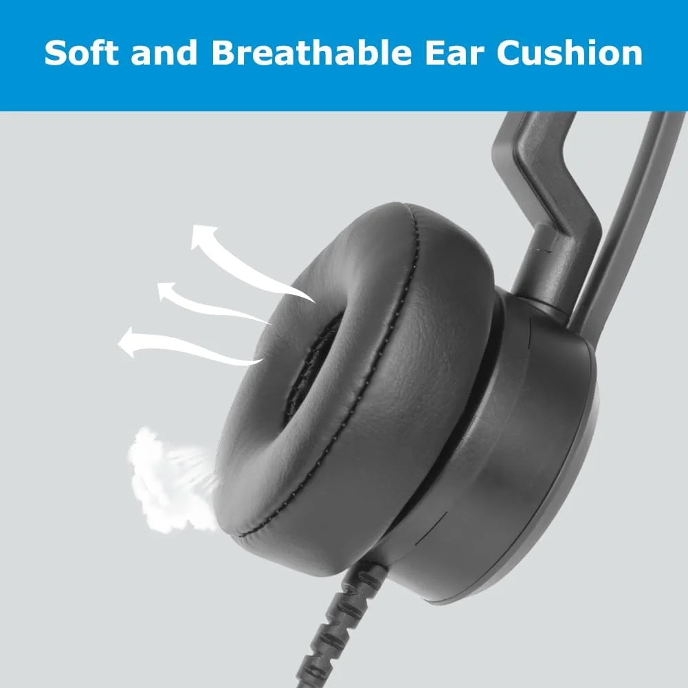 هدست تک گوش VT Plantronic-QD با میکروفون - برای کابل های دارای اتصال سریع قطع شونده برای دفتر مرکز تماس (X100QD)