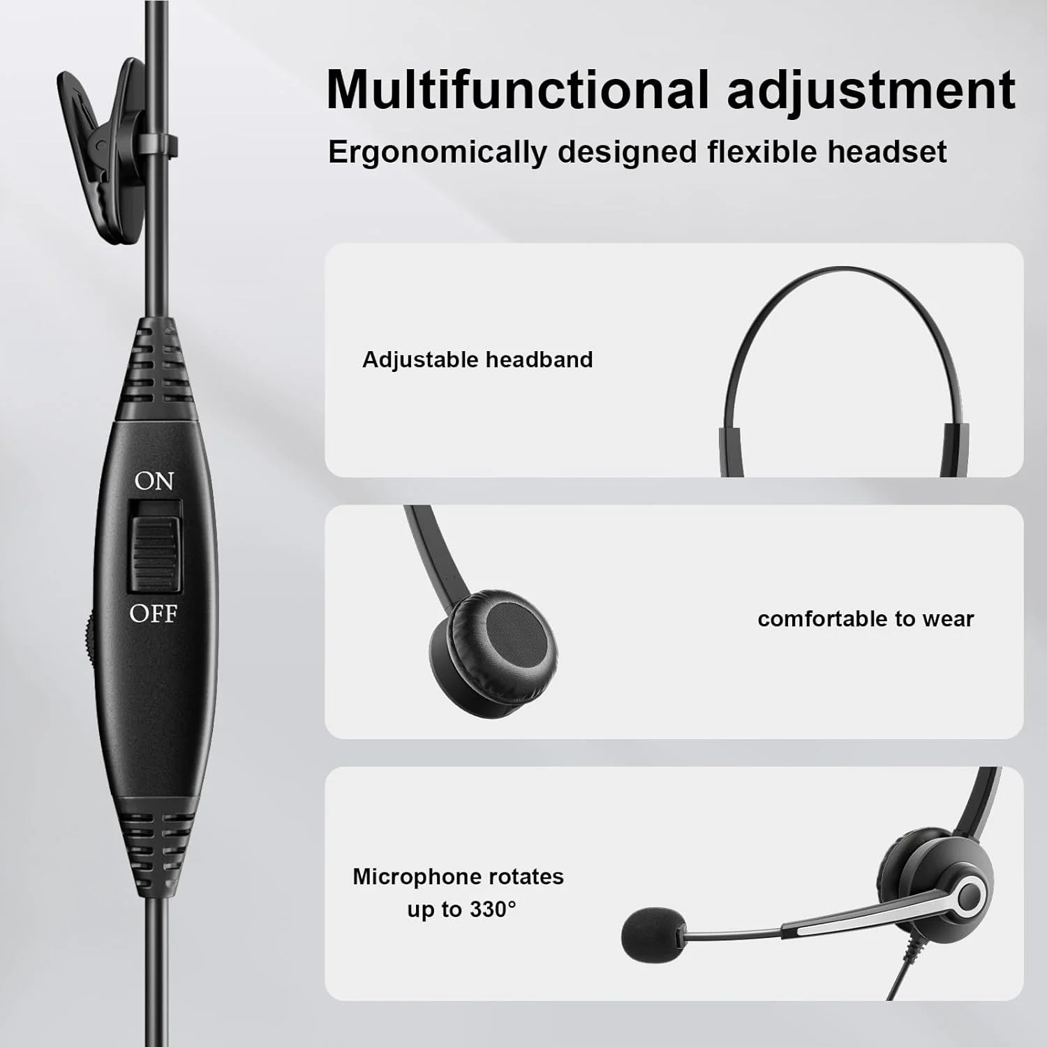 هدست تلفن Wantek 681RJ2