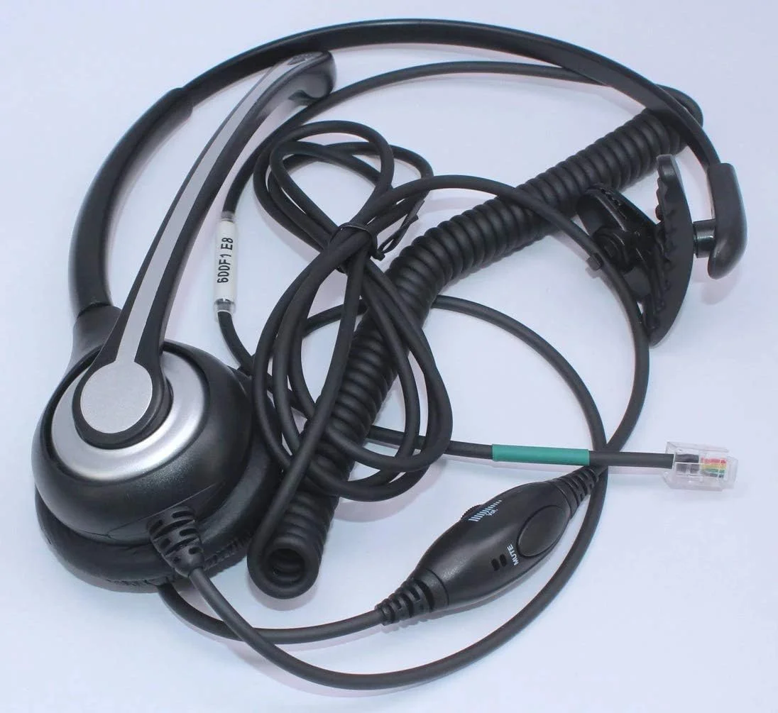 هدست تلفن سیمی تک گوش Wantek با میکروفون حذف نویز برای تلفن های رومیزی AVAYA Aastra Allworx Adtran Alcatel Lucent AltiGen Comdial Digium Gigaset InterTel Mitel Plantronics MiVoice (F600S1)