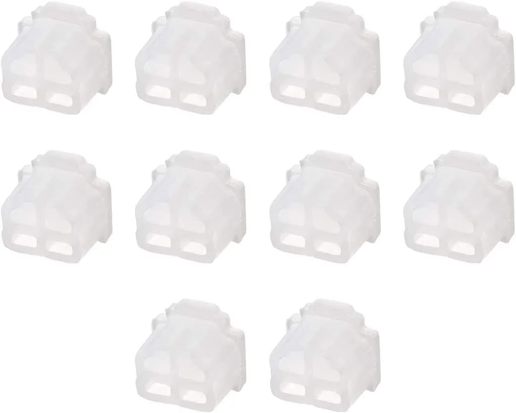 XYWHPGV ۱۰ عدد درپوش محافظ سیلیکونی RJ۱۱ برای پورت تلفن، ضد گرد و غبار، ابعاد ۹.۵mmx۷.۵mm، شفاف