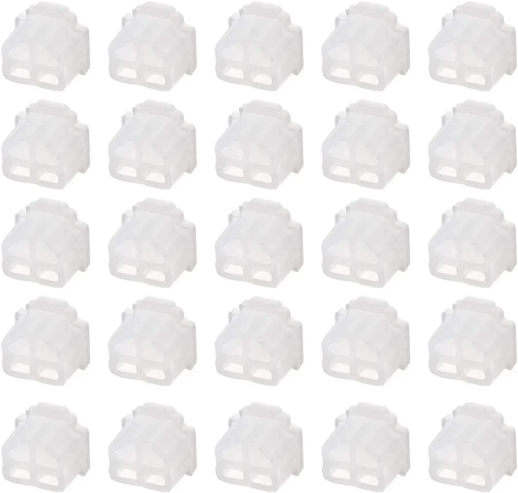 XYWHPGV 20 عدد محافظ سیلیکونی RJ11 پورت تلفن، درپوش ضد گرد و غبار 9.5mmx7.5mm شفاف