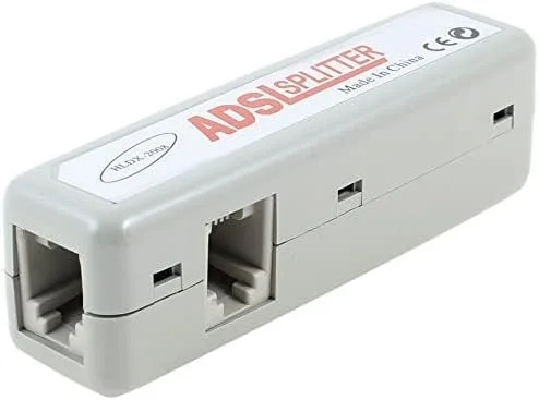 تبدیل کننده و اسپلیتر خط تلفن مودم RJ11 مدل XYWHPGV برای تلفن ثابت، خاکستری