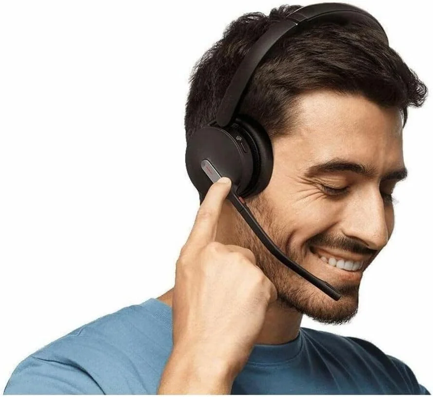 هدست بلوتوث بی سیم Yealink BH70 UC با میکروفون برای کار، عمر باتری تا 35 ساعت مکالمه، هدست سبک وزن 147 گرمی برای دفتر کار باز USB-C