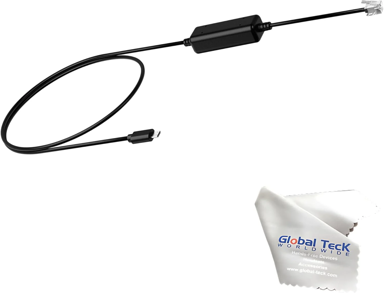 آداپتور هدست بی سیم Yealink EHS35 - سازگار با تلفن های Avaya، Poly، Snom، Grandstream، Fanvil، Yealink (T4X/T5X)، اتصال آسان، پشتیبانی از کنترل تماس از راه دور برای تلفن های IP Yealink T3X به همراه دستمال GTW