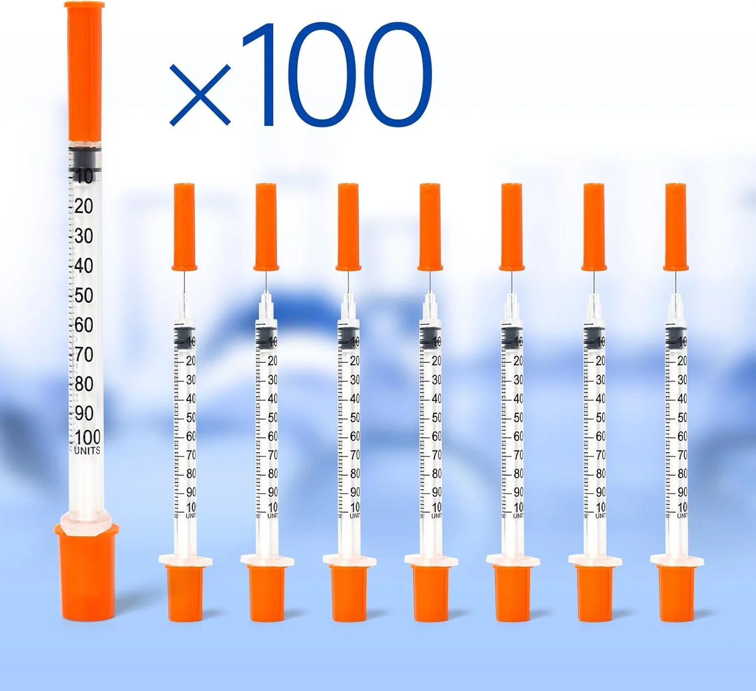 سرنگ ۱ میلی لیتری با سوزن، بسته ۱۰۰ عددی، لوازم آزمایشگاهی یکبار مصرف، سرنگ ۳۰ گیج با سوزن ۱/۲ اینچی، بسته بندی جداگانه سرنگ ۱ میلی لیتری با سوزن، بسته ۱۰۰ عددی، لوازم آزمایشگاهی یکبار مصرف، سرنگ ۳۰ گیج با سوزن ۱/۲ اینچی، بسته بندی جداگانه
