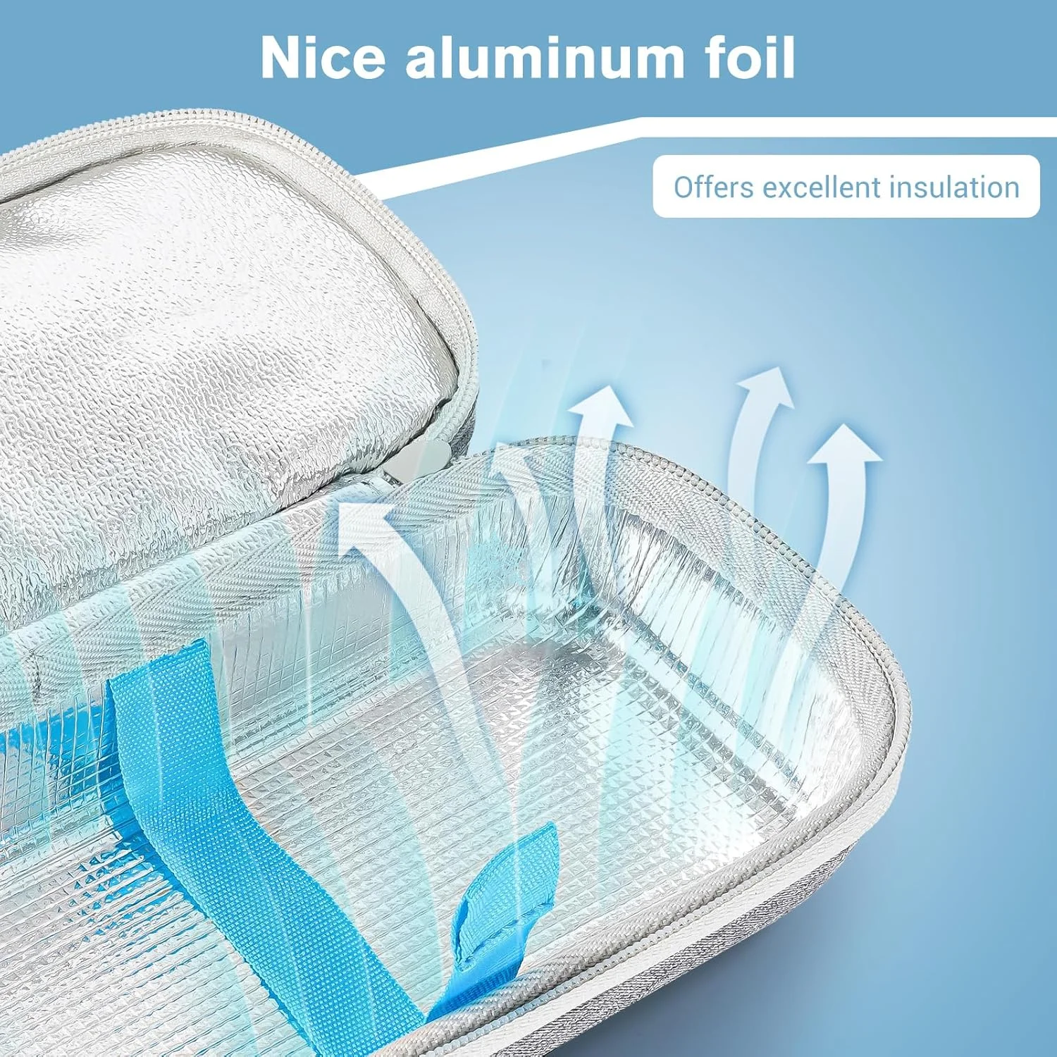 کیف خنک نگهدارنده انسولین ProCase با 2 کیسه یخ، سازمان دهنده جمع و جور داروی دیابت برای قلم سرنگ انسولین و کیت سوزن تست - خاکستری