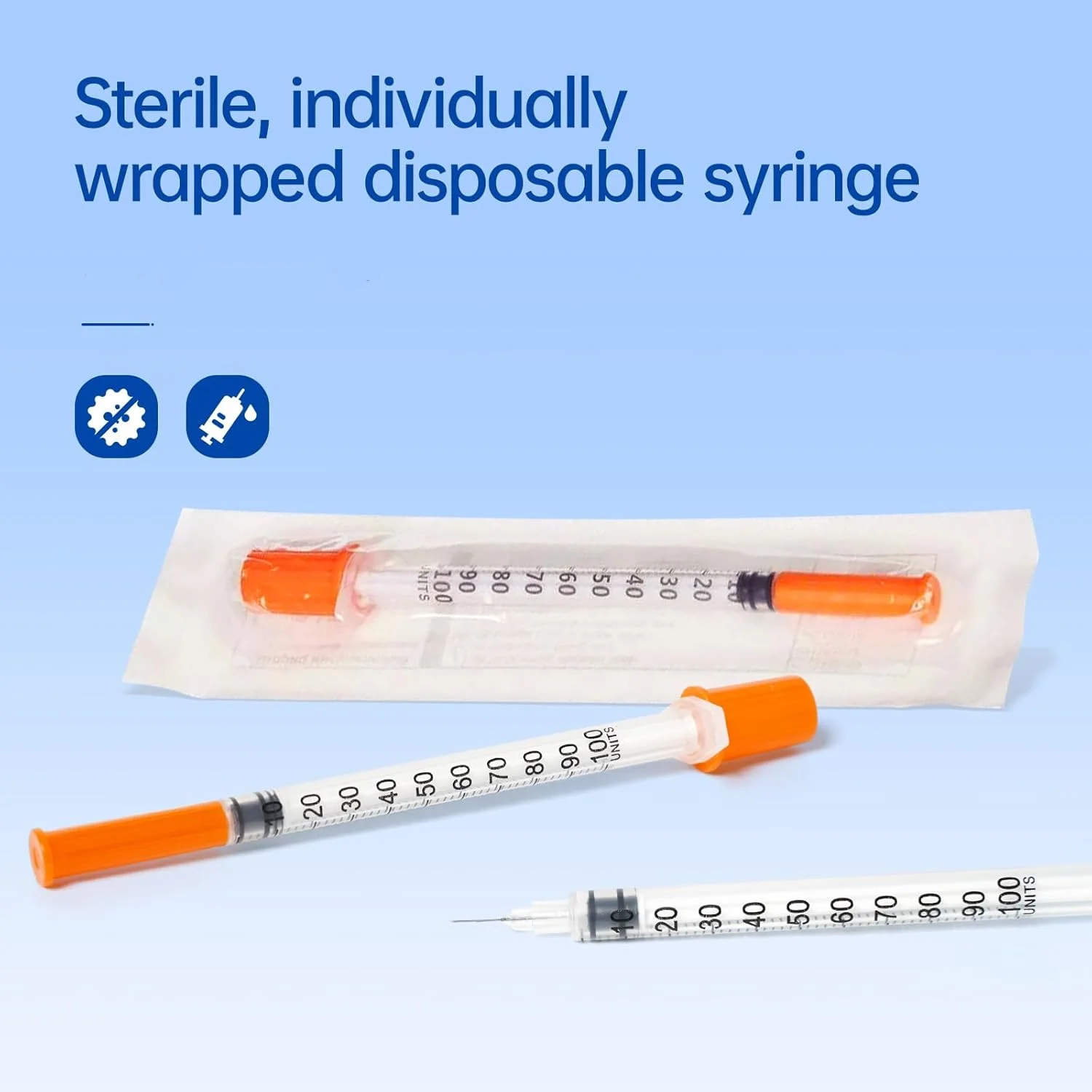 سرنگ ۱ میلی لیتری با سوزن، بسته ۱۰۰ عددی، لوازم آزمایشگاهی یکبار مصرف، سرنگ ۳۰ گیج با سوزن ۱/۲ اینچی، بسته بندی جداگانه سرنگ ۱ میلی لیتری با سوزن، بسته ۱۰۰ عددی، لوازم آزمایشگاهی یکبار مصرف، سرنگ ۳۰ گیج با سوزن ۱/۲ اینچی، بسته بندی جداگانه