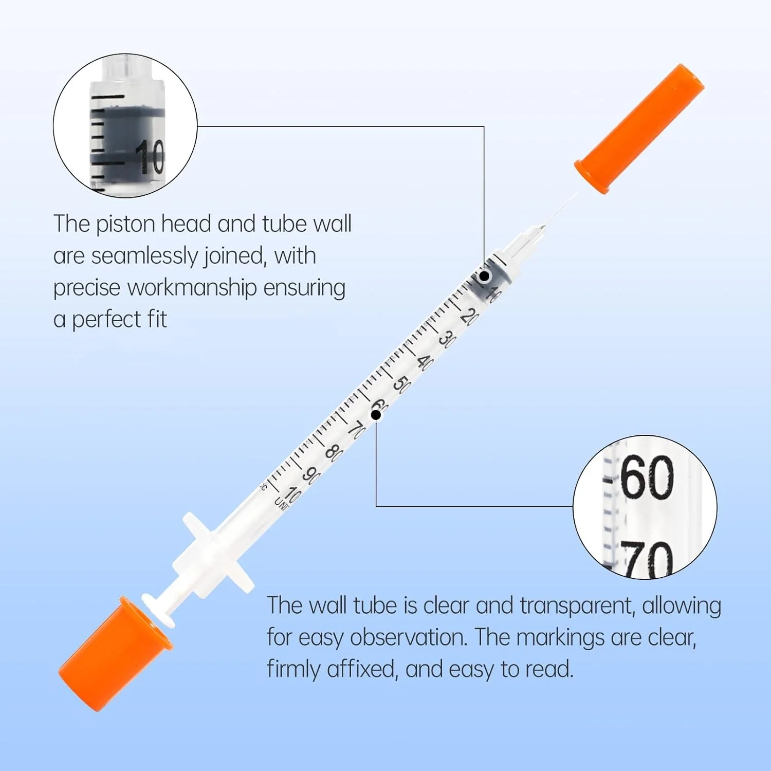 سرنگ ۱ میلی لیتری با سوزن، بسته ۱۰۰ عددی، لوازم آزمایشگاهی یکبار مصرف، سرنگ ۳۰ گیج با سوزن ۱/۲ اینچی، بسته بندی جداگانه سرنگ ۱ میلی لیتری با سوزن، بسته ۱۰۰ عددی، لوازم آزمایشگاهی یکبار مصرف، سرنگ ۳۰ گیج با سوزن ۱/۲ اینچی، بسته بندی جداگانه