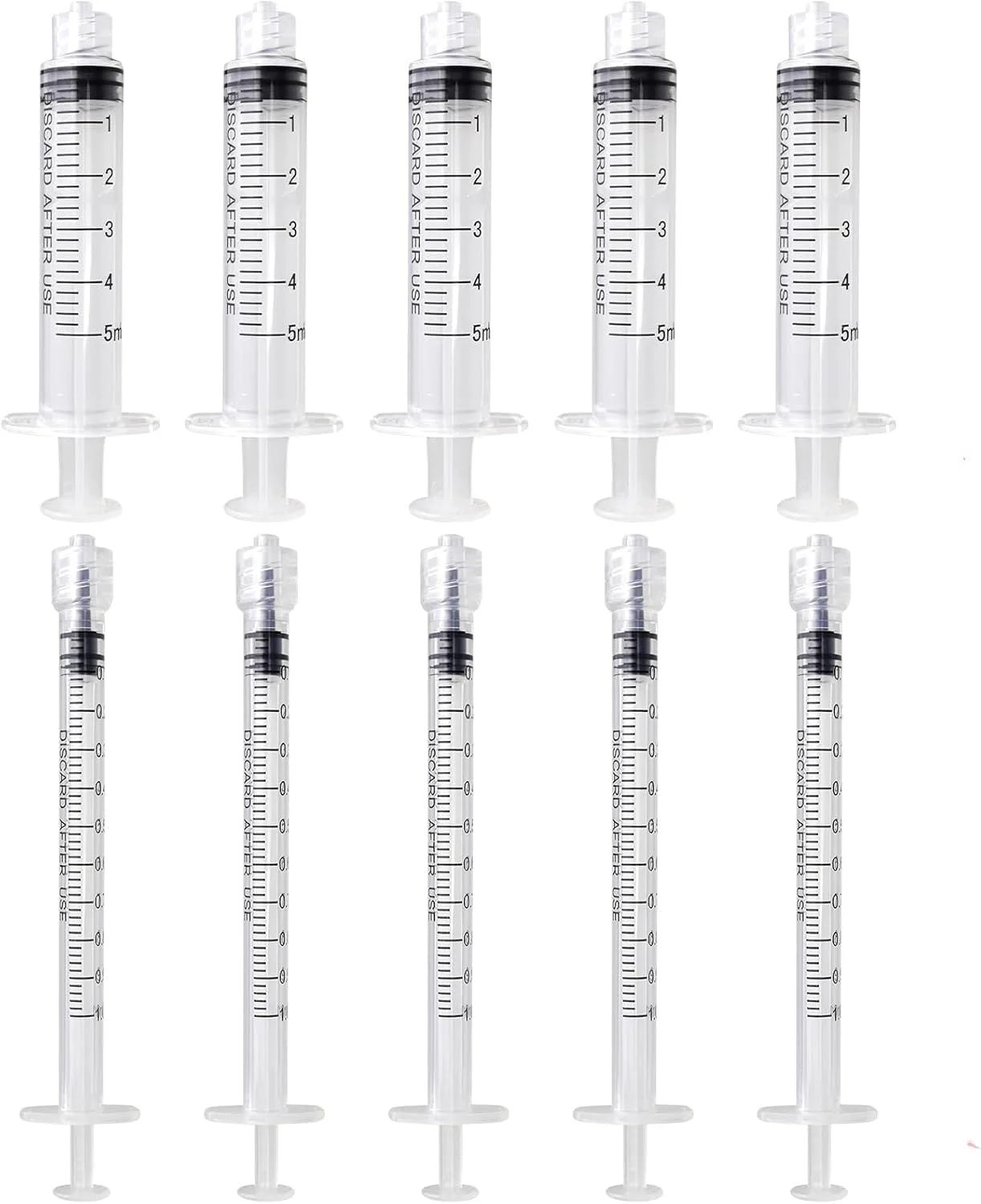 ست 10 عددی سرنگ پلاستیکی 1 و 5 میلی لیتری، سرنگ های چندبار مصرف برای خوراک، سرنگ های پرکننده جوهر برای آزمایشگاه، چسب، مصارف صنعتی و آزمایشگاه های علمی ست 10 عددی سرنگ پلاستیکی 1 و 5 میلی لیتری، سرنگ های چندبار مصرف برای خوراک، سرنگ های پرکننده جوهر برای آزمایشگاه، چسب، مصارف صنعتی و آزمایشگاه های علمی