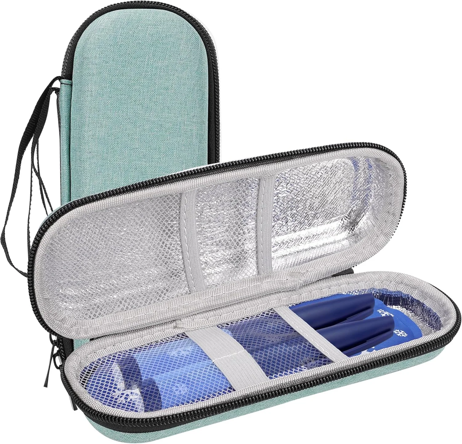 کیف حمل قلم انسولین - سازمان دهنده مسافرتی دیابتی برای قلم های انسولین، سرنگ ها، ویال ها و دستگاه قند خون - کیف نگهداری پزشکی ضد آب و جمع و جور با دسته (سبز) کیف حمل قلم انسولین - سازمان دهنده مسافرتی دیابتی برای قلم های انسولین، سرنگ ها، ویال ها و دستگاه قند خون - کیف نگهداری پزشکی ضد آب و جمع و جور با دسته (سبز)