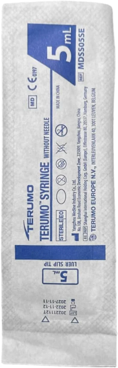 سرنگ 5 میلی لیتری تِرمو بدون سوزن، سر لوئر اسلیپ (بسته 5 عددی)