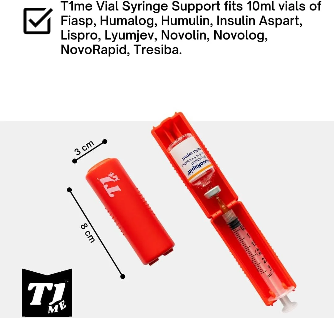 نگهدارنده ویال و سرنگ T1me برای کاربران t:slim، ابزار انتقال انسولین برای دیابت نوع 1 و نوع 2، محافظ بطری، نگهدارنده ویال، قرمز نگهدارنده ویال و سرنگ T1me برای کاربران t:slim، ابزار انتقال انسولین برای دیابت نوع 1 و نوع 2، محافظ بطری، نگهدارنده ویال، قرمز