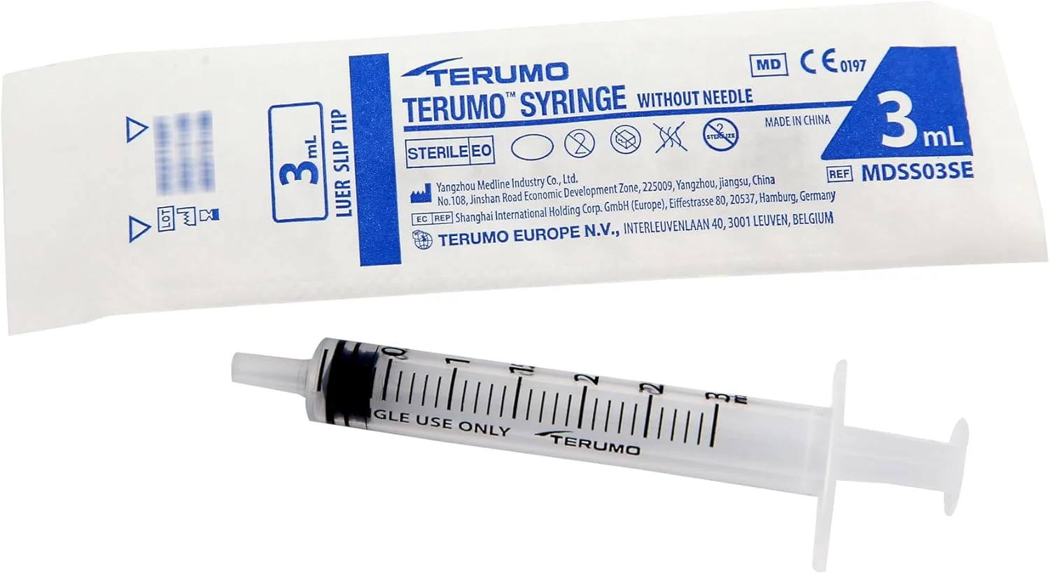 سرنگ 3 میلی لیتری بدون سوزن تِرمو (بسته 100 عددی)