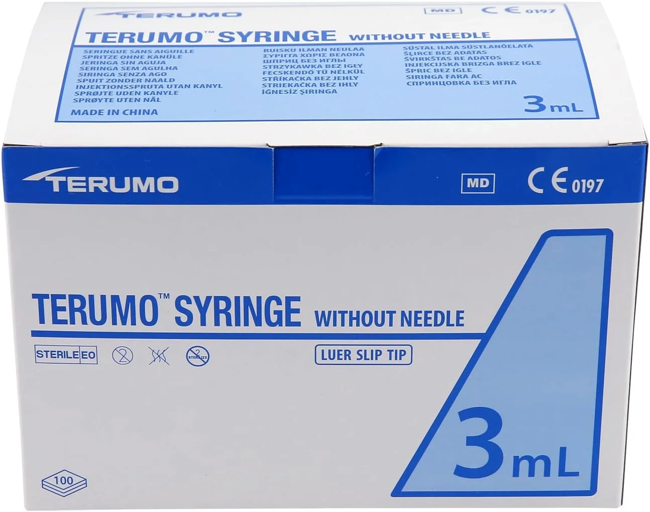 سرنگ 3 میلی لیتری بدون سوزن تِرمو (بسته 100 عددی)