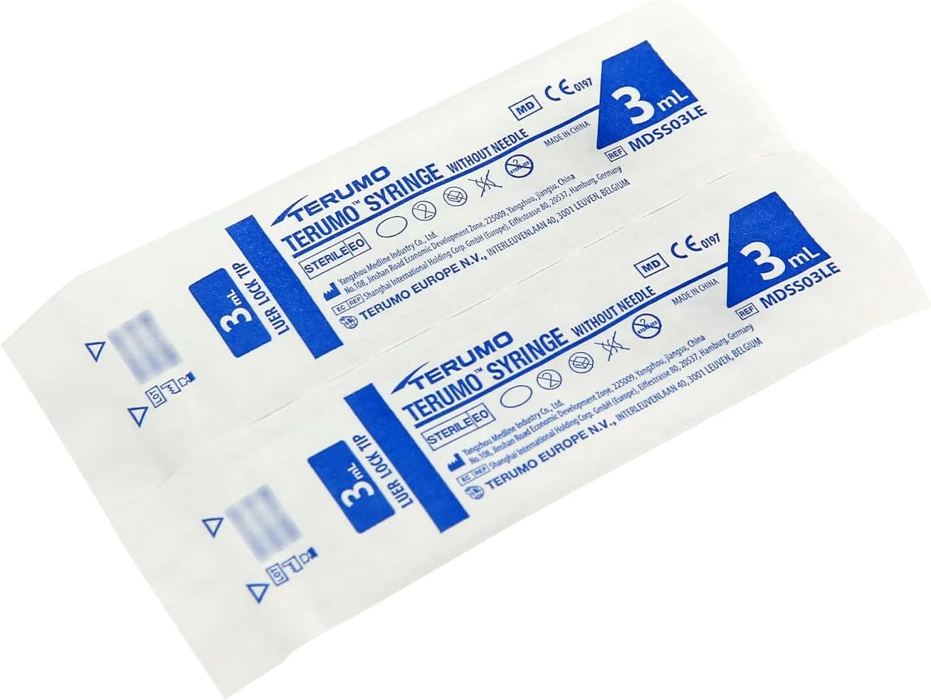 سرنگ 3 میلی لیتری تِرمو بدون سوزن، سر لوئر (بسته 100 عددی)