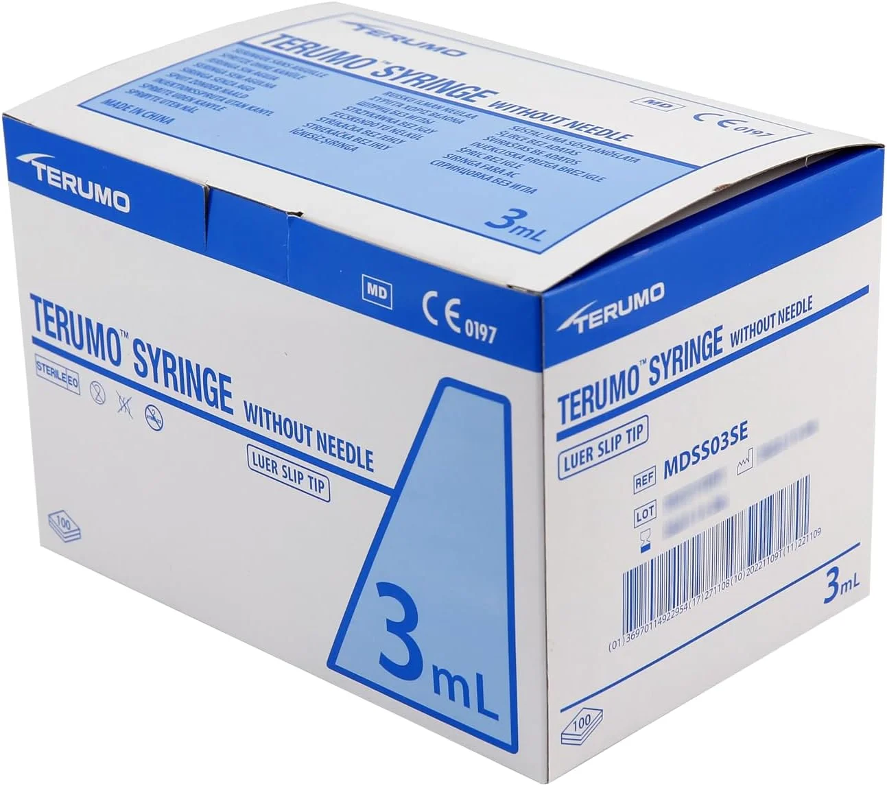 سرنگ 3 میلی لیتری بدون سوزن تِرمو (بسته 100 عددی)