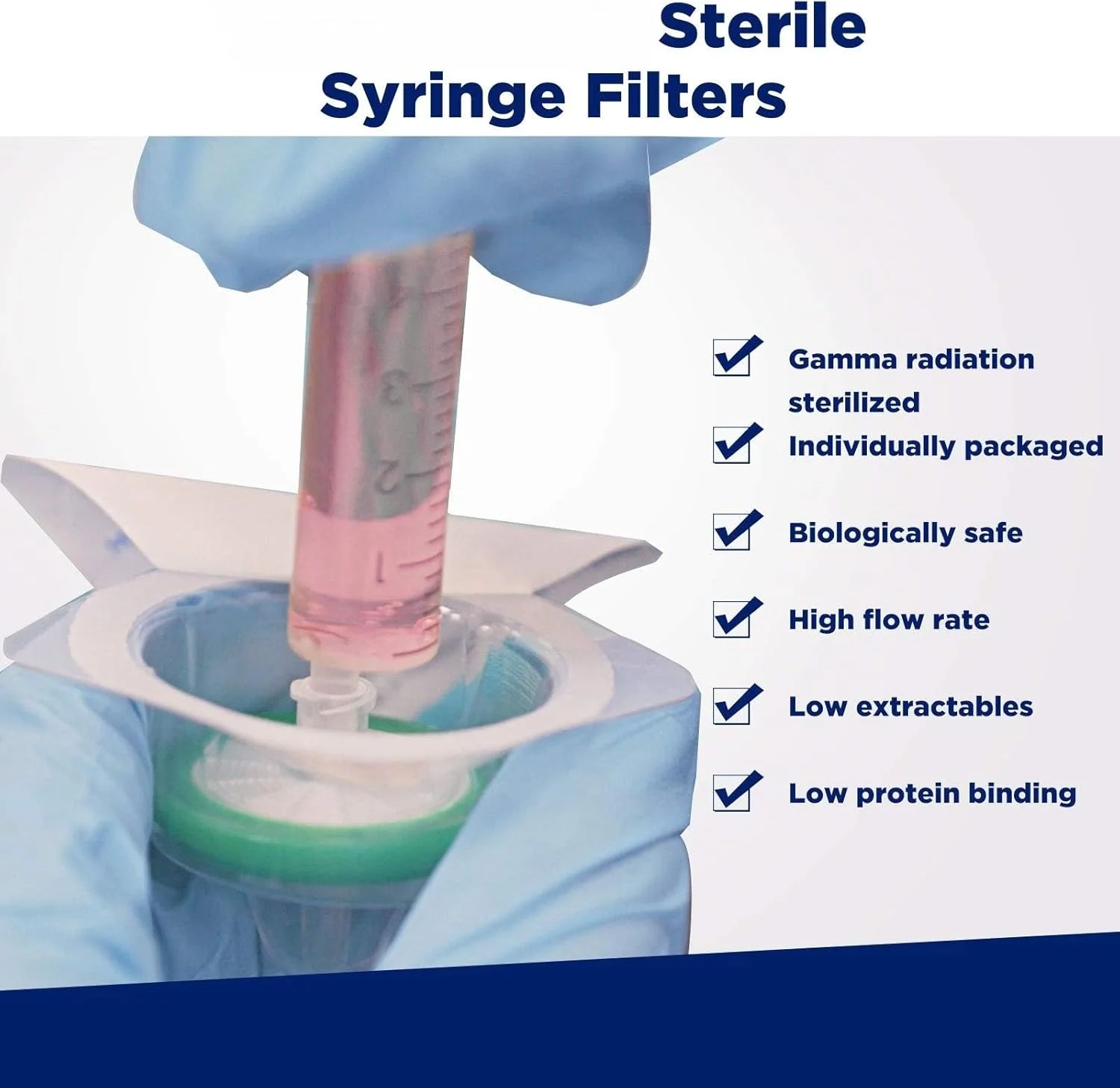 فیلتر سرنگی 10 عددی فروشگاه سفید، غشای PES آبدوست استریل با منفذ 0.22 میکرومتر، قطر غشا 33 میلیمتر، بستهبندی تکی استریل فیلتر سرنگی 10 عددی فروشگاه سفید، غشای PES آبدوست استریل با منفذ 0.22 میکرومتر، قطر غشا 33 میلیمتر، بستهبندی تکی استریل