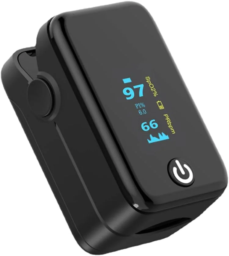 دستگاه سنجش ضربان قلب انگشتی با آلارم، سنسور مادون قرمز، صفحه نمایش OLED/TFT، باتری و بند دستگاه سنجش ضربان قلب انگشتی با آلارم، سنسور مادون قرمز، صفحه نمایش OLED/TFT، باتری و بند