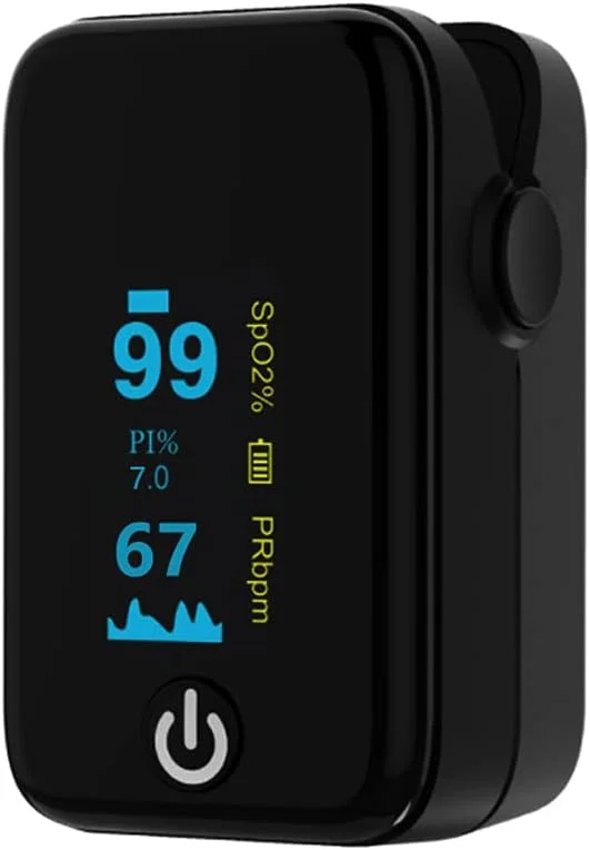 دستگاه سنجش ضربان قلب انگشتی با آلارم، سنسور مادون قرمز، صفحه نمایش OLED/TFT، باتری و بند دستگاه سنجش ضربان قلب انگشتی با آلارم، سنسور مادون قرمز، صفحه نمایش OLED/TFT، باتری و بند