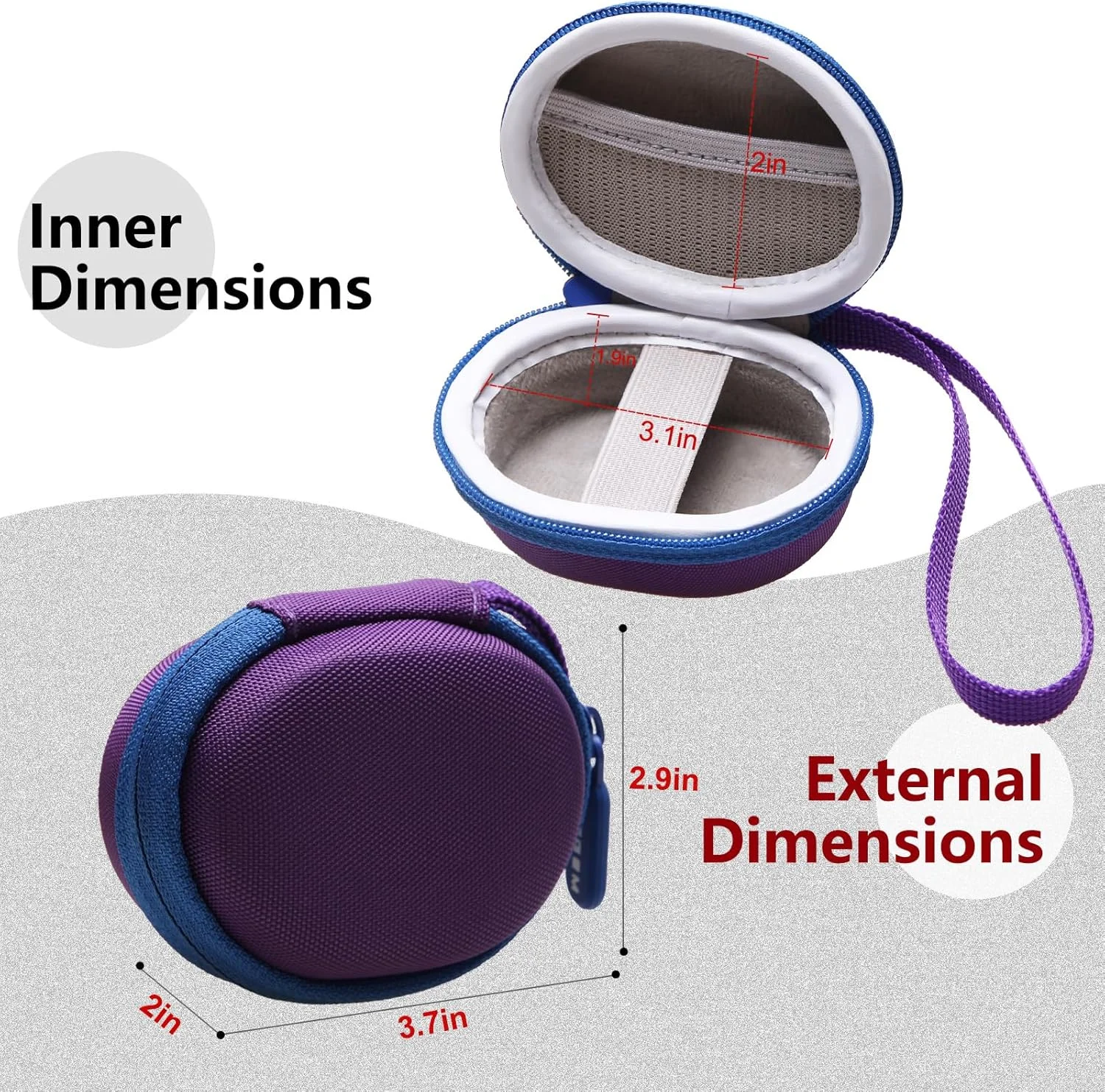 کیف انگشتی پالس اکسیمتر L LTGEM، کیف قابل حمل برای نگهداری پالس اکسیمتر خون (فقط کیف) - بنفش کیف انگشتی پالس اکسیمتر L LTGEM، کیف قابل حمل برای نگهداری پالس اکسیمتر خون (فقط کیف) - بنفش