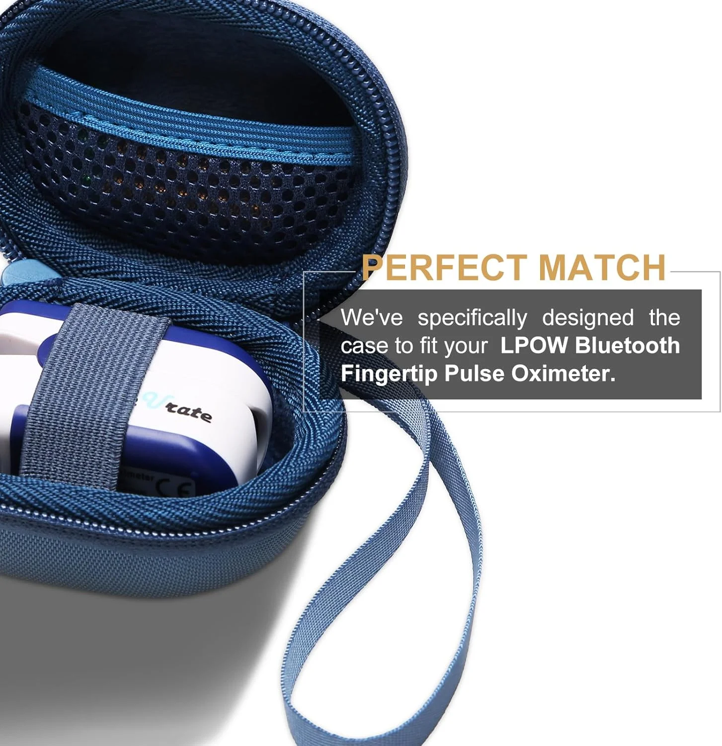 کیف پالس اکسی متر انگشتی آبی LTGEM سازگار با پالس اکسی متر انگشتی بلوتوثی، مانیتور اکسیژن خون (فقط کیف) کیف پالس اکسی متر انگشتی آبی LTGEM سازگار با پالس اکسی متر انگشتی بلوتوثی، مانیتور اکسیژن خون (فقط کیف)