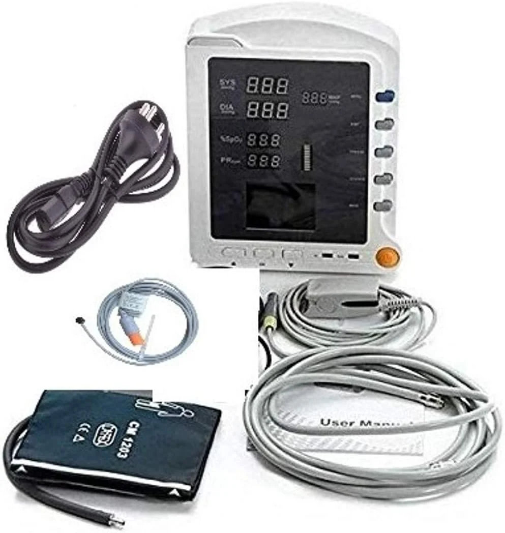 مانیتور بیمار گلکسی مدل Contec CMS 5100 برای اندازه گیری SPo2 و NIBP - سفید