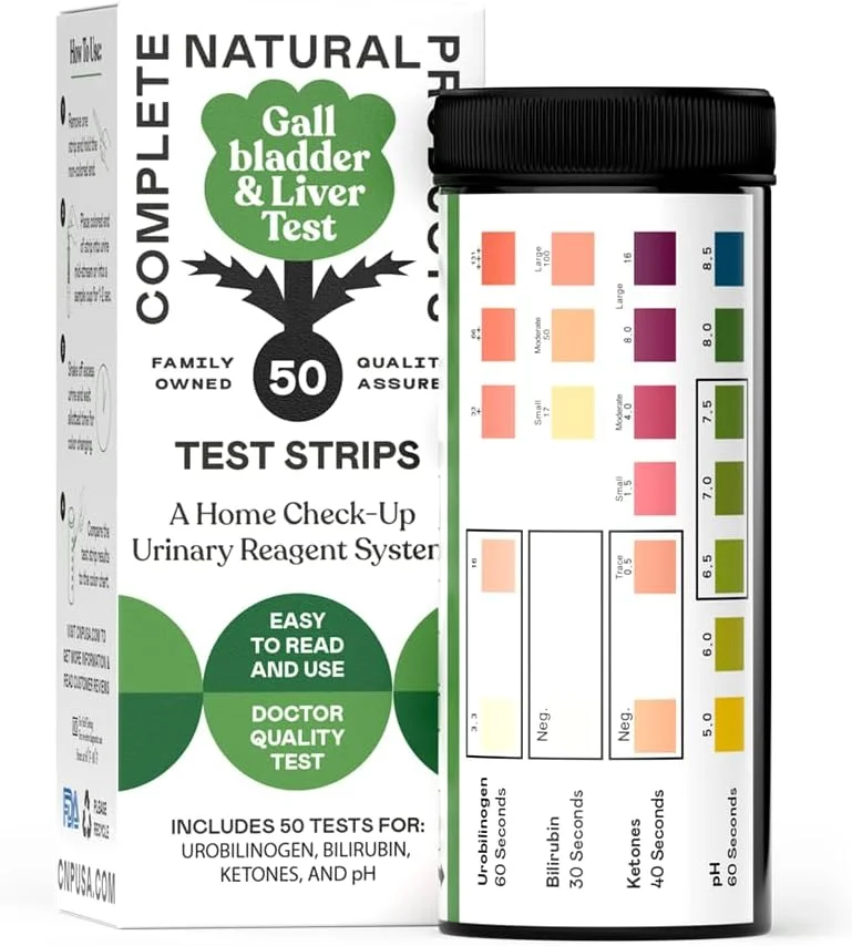 کیت کامل تجزیه ادرار کیسه صفرا و کبد محصولات طبیعی، 50 عدد نوار، اوروبیلینوژن، بیلی روبین، کتون ها، pH
