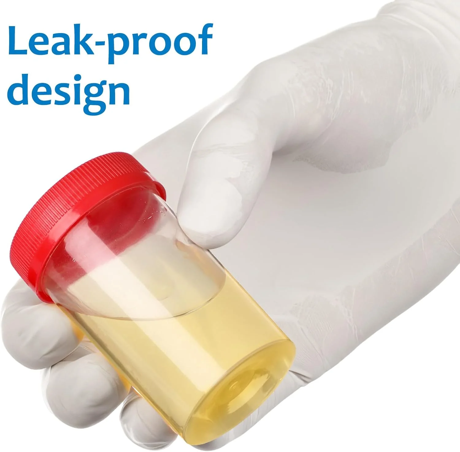 iplusmile ده عدد فنجان نمونه ادرار با درب 60 میلی لیتر، لوله نمونه ادرار، فنجان تست تخمک گذاری، لوله نمونه برای آزمایش بارداری، رنگ تصادفی، 6.9 x 3.7 سانتی متر