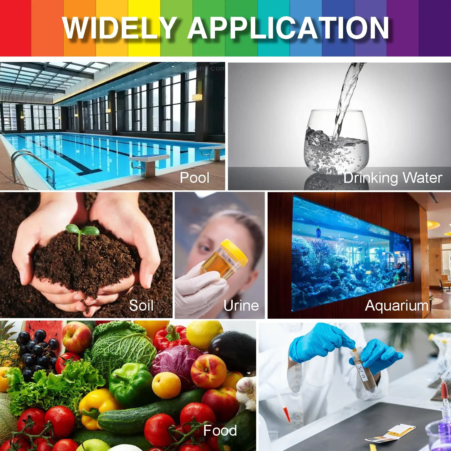 کاغذ تست پی اچ HomEnjoy، 160 عدد، محدوده کامل 1-14، کاغذ تورنسل تست پی اچ جهانی برای آب، بزاق، شراب، ادرار، خاک، 2 بسته نوار پی اچ و 6 واحد