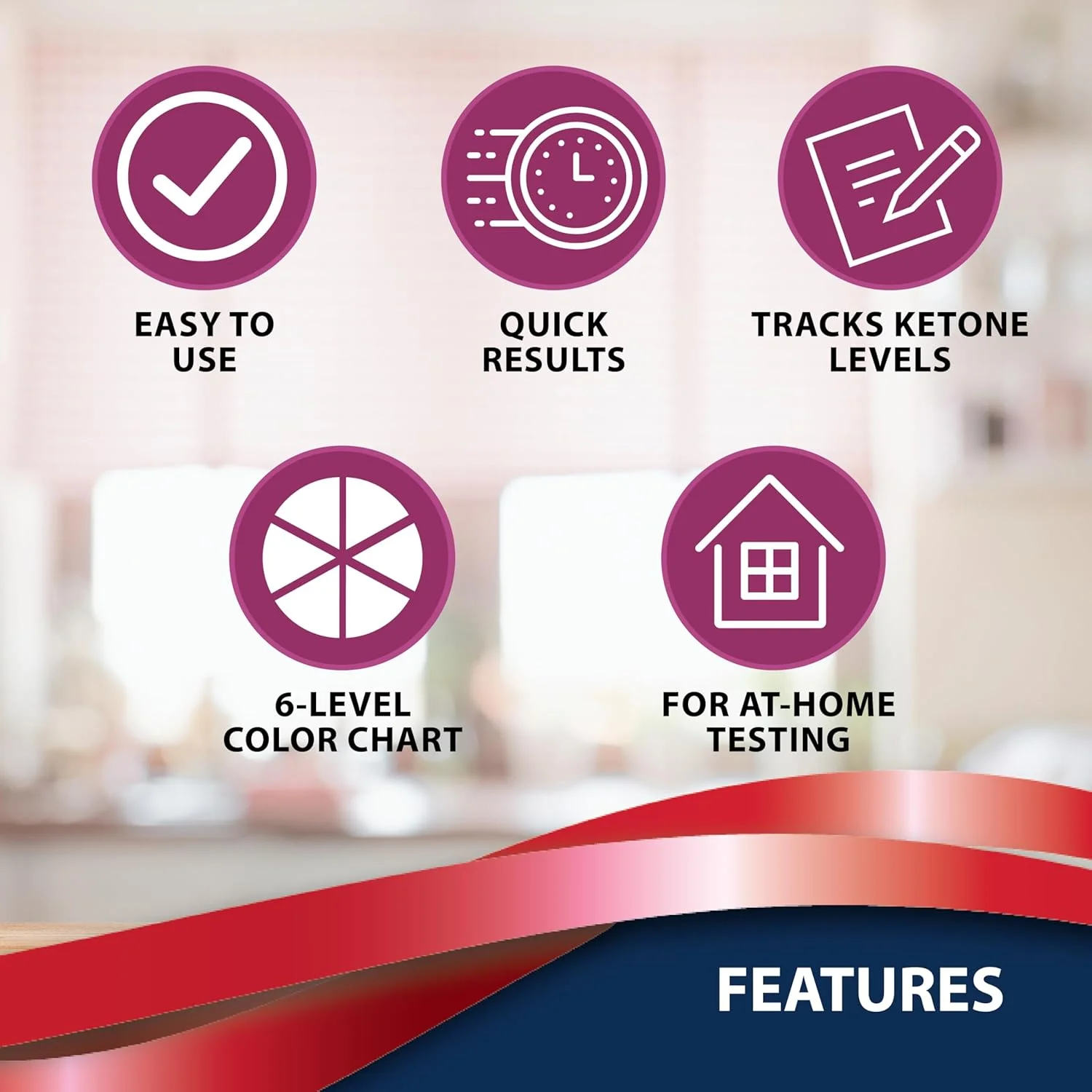 نوارهای تست کتون TRUEplus® - ایده آل برای رژیم گیرندگان کم کربوهیدرات - ساخت ایالات متحده آمریکا - نوارهای تست ادرار (100 عدد)