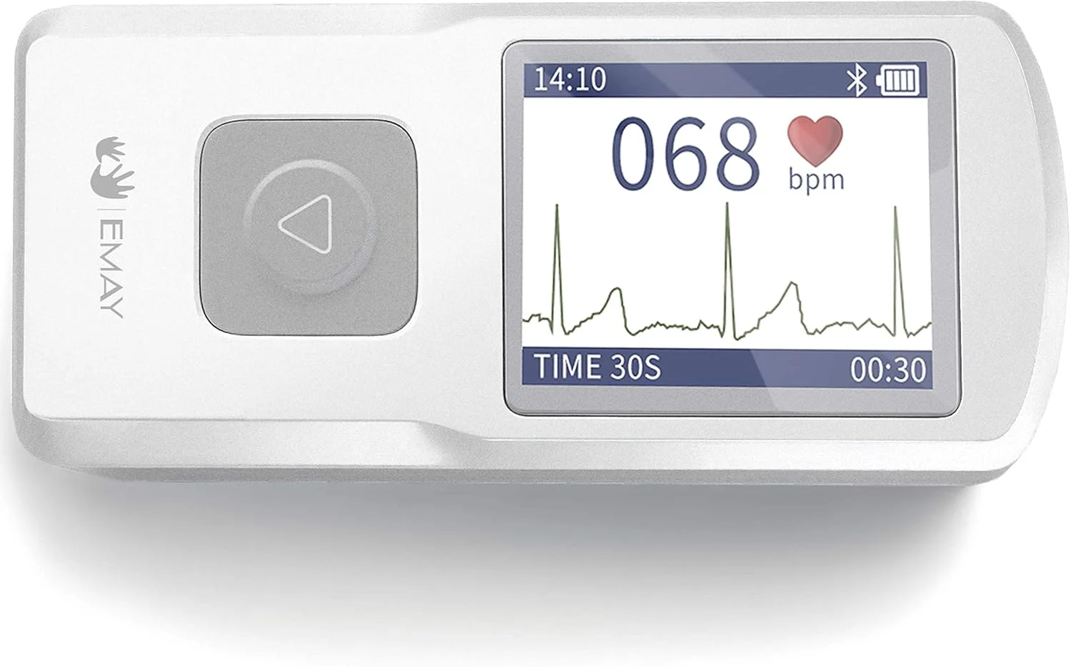 دستگاه نوار قلب قابل حمل بلوتوثی امِی (سازگار با آیفون، اندروید، مک و ویندوز) | دستگاه نوار قلب شخصی بی سیم سازگار با تلفن های هوشمند | ثبت ریتم و ضربان قلب، ارائه تشخیص فوری (EMG-20)