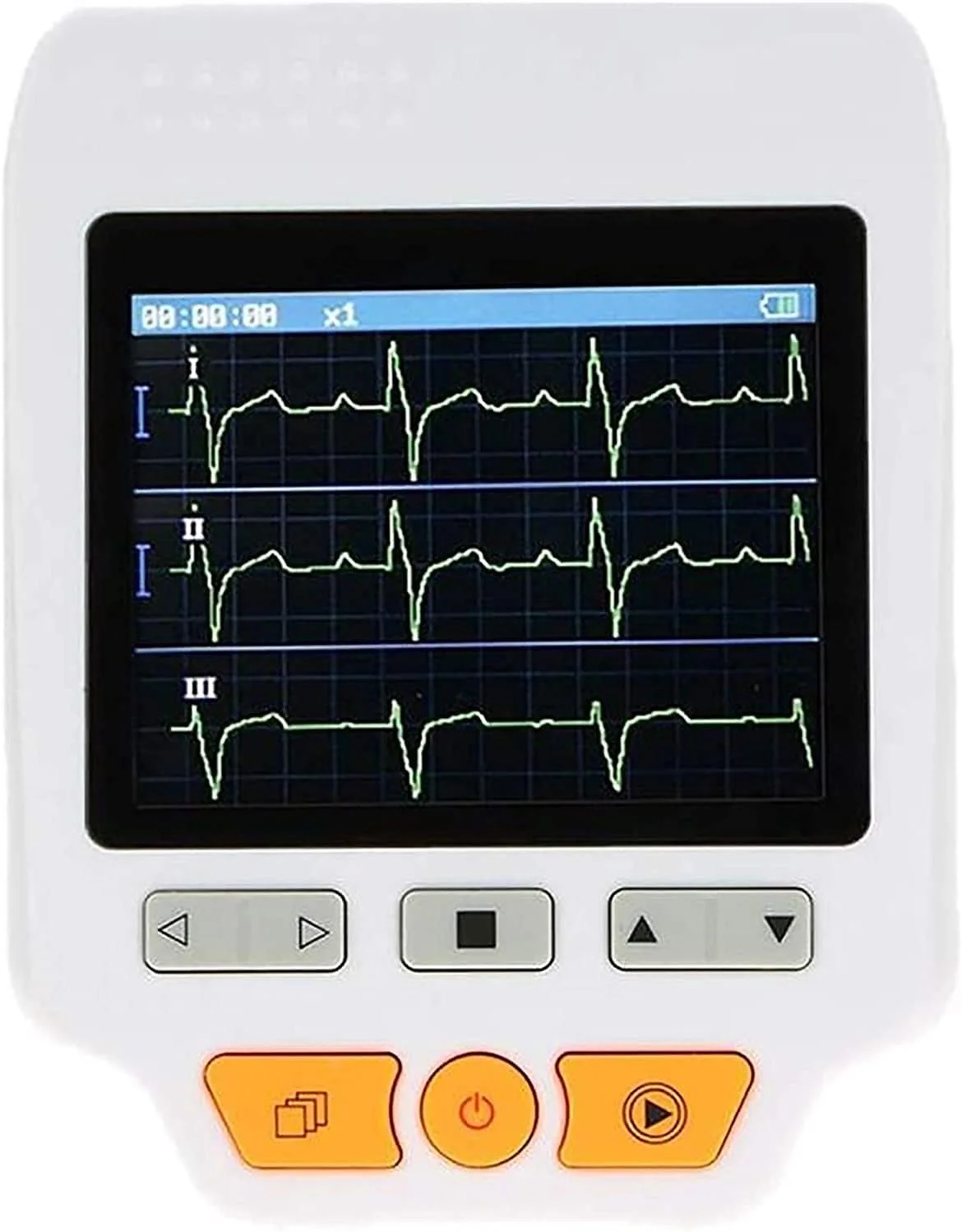 دستگاه نوار قلب قابل حمل jjff، مانیتور ضربان قلب، الکتروکاردیوگرام دستی LCD، آشکارساز پویایی قلب، مانیتورینگ 24 ساعته ضربان قلب در خانه.