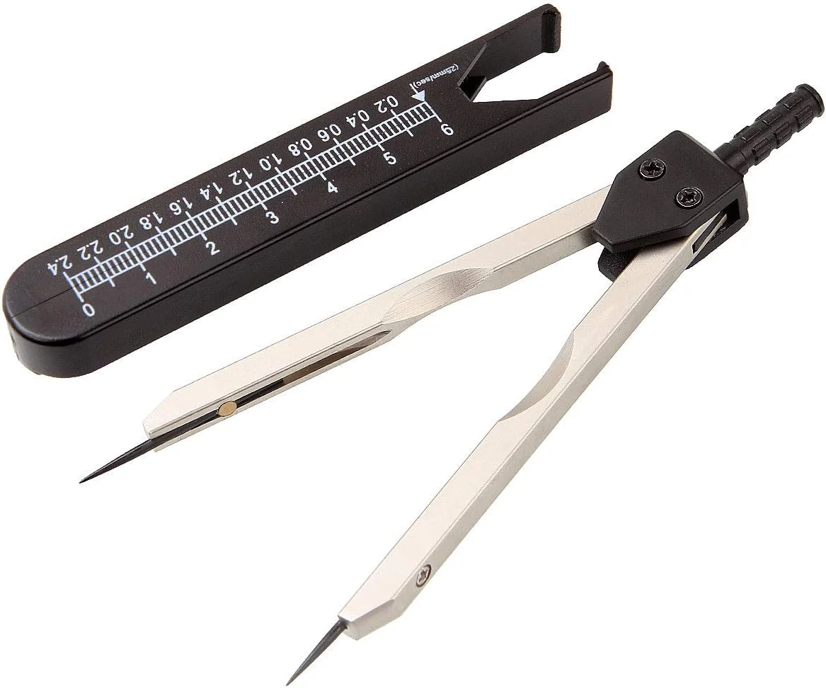 خط کش تقسیم نوار قلب HNBun، خط کش نوار قلب مشکی با خط کش برای پرستاری، ابزار اندازه گیری بادوام برای تقسیم بندی نوار قلب